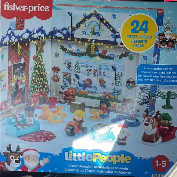 Fisher-Price Little People Advent Calendar 24 pieces to countdown to Christmas - Picture 1 of 2
